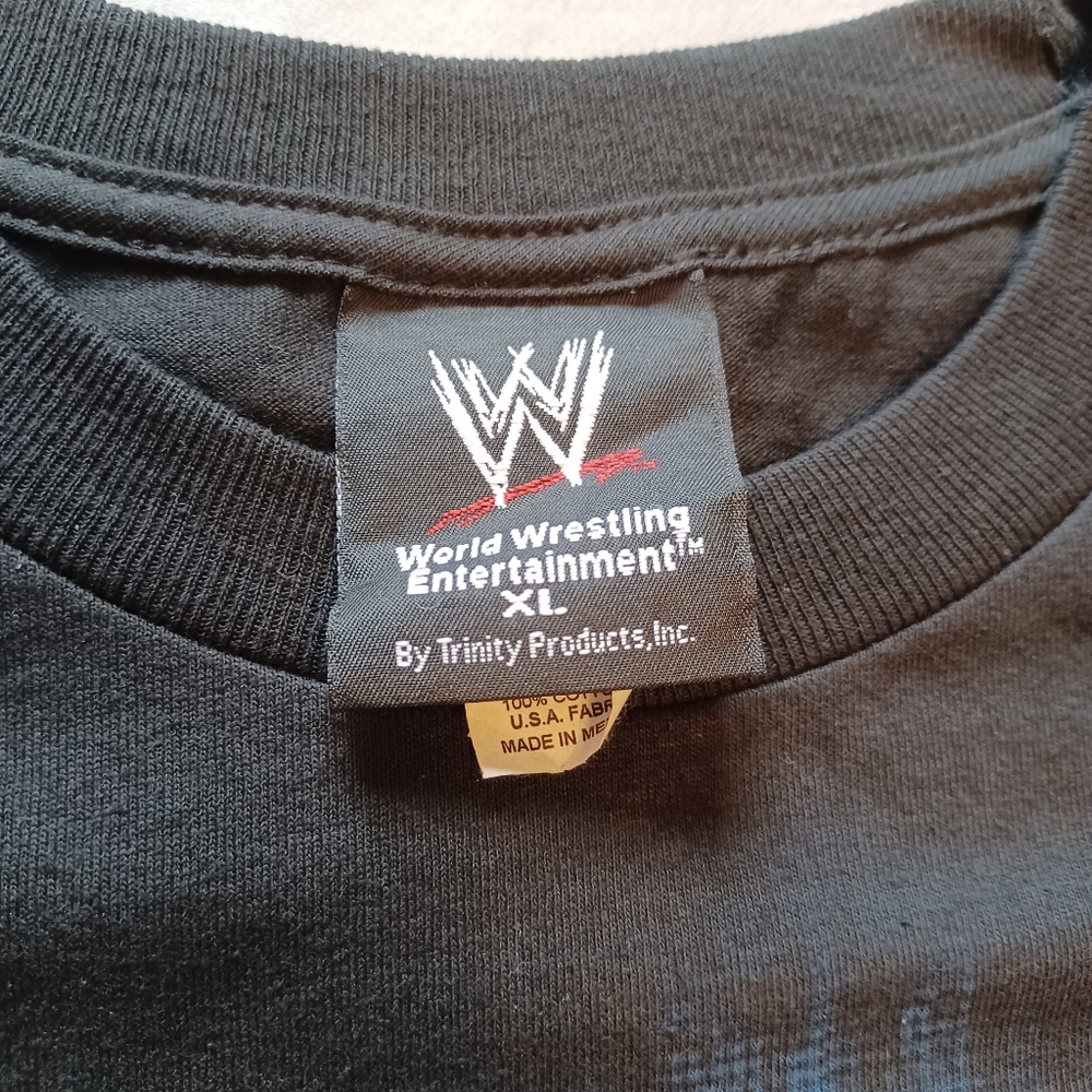 2002 Y2K WWE John Cena "Hustle Loyalty Respect" Black T-Shirt Adult XL Wrestling - Picture 6 of 12